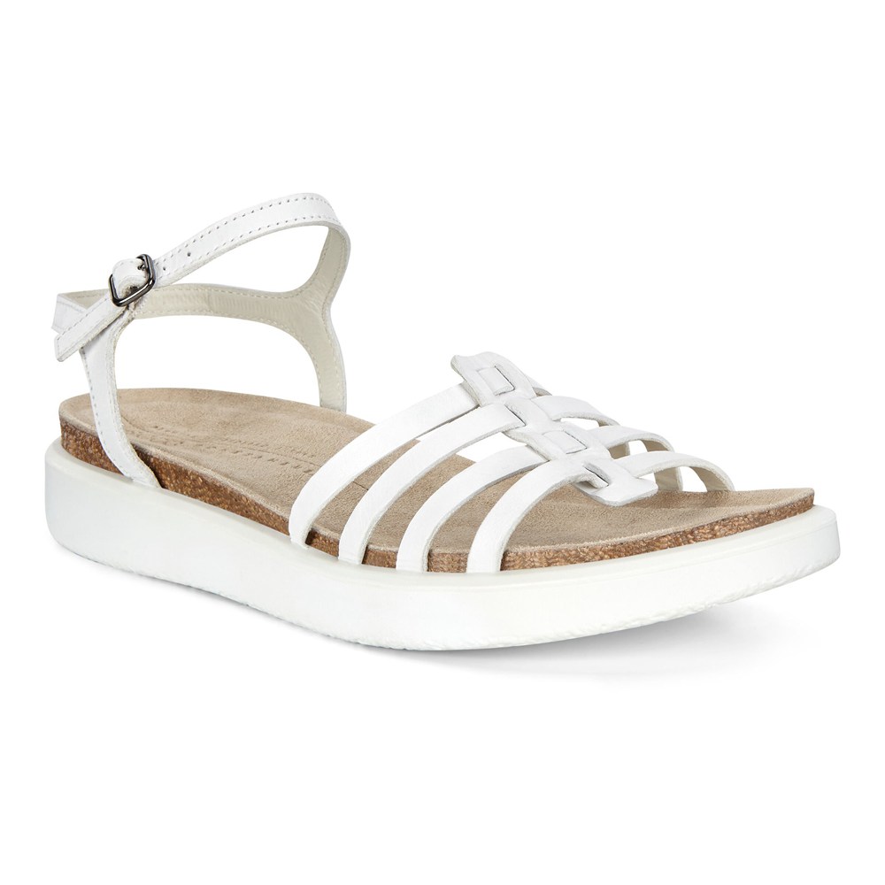 Sandalias Mujer - ECCO Corksphere Strappy - Blancos - LTZ194803